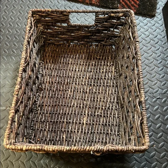 Rectangular Woven Basket - Picture 1 of 4